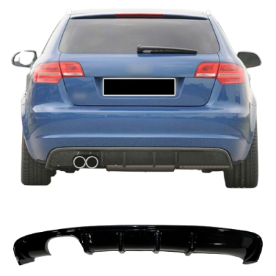 Audi A3 8p  (2008-2010)  Arka Tampon - Difüzör (Plastik)