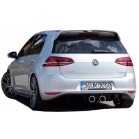 Volkswagen Golf 7 (2012-2016) R400 Arka Tampon Eki - Difüzör (Plastik)