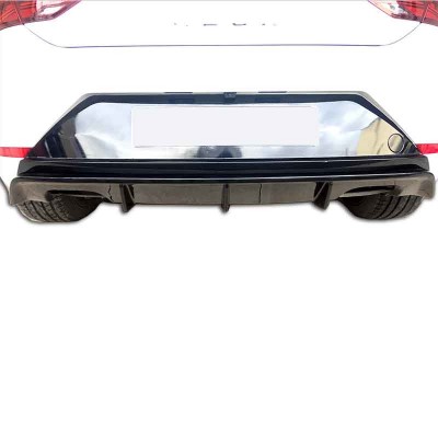 Seat Leon (2017 - 2019)  Çift Çıkış Arka Tampon Eki - Difüzör (Plastik)