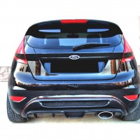 Ford Fiesta (2009-2016) Izgaralı Arka Tampon Eki - Difüzör (Plastik)