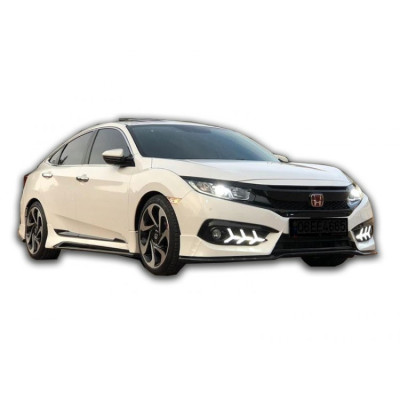 Honda Civic FC5 Sedan (2015-2018) Sonrası Mugen Marşpiyel Takımı (Plastik)